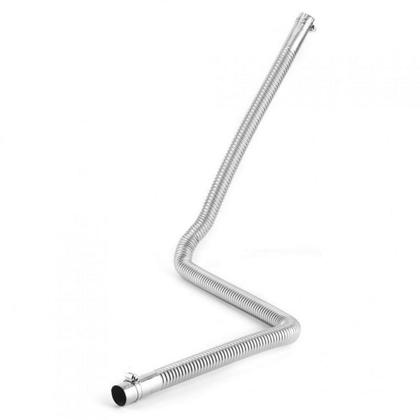Air Heater Pipe Exhaust Pipe Heater Parking Air Heater Exhaust Pipe Diesel Gas Vent Hose Stainless Steel 2.5cm/1in Inner Diameter 120cm Air Heater Pipe Exhaust Pipe Heater Parking Air Heater Exhaust Pipe Diesel Gas Vent Hose Stainless Steel 2.5cm/1in Inner Diameter 120cm